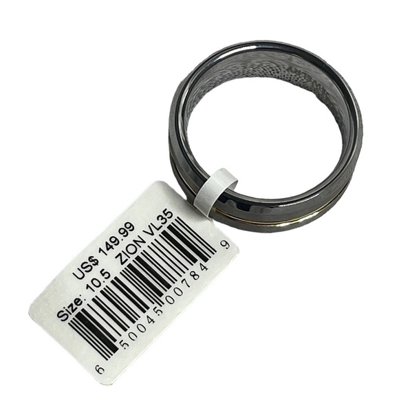 Nuni Jewelry 8mm Tungsten comfort band wedding ring NWT - Picture 3 of 8